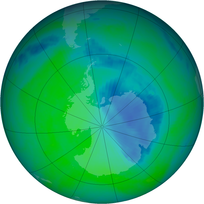 Ozone Map 2004-11-23